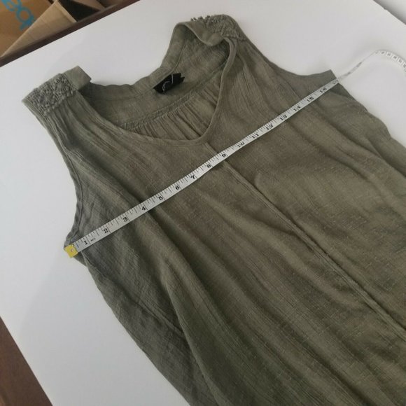 Bobeau Womens Size Medium High Low Hem Gauzy Tunic - Picture 5 of 6